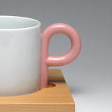 白山陶器　P型（ピンク）　コーヒーカップ　　