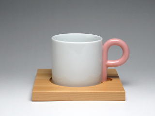 P型（ピンク）　コーヒーカップ