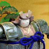 豪傑織部武者飾り　置物