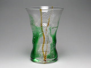 緑織　ビアグラス