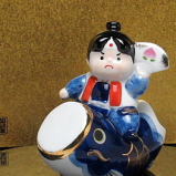 鯉のぼり桃太郎　置物