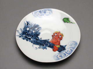 鬼絵（龍）　小皿