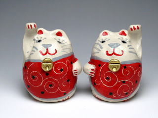 陶房阿呍　招き猫