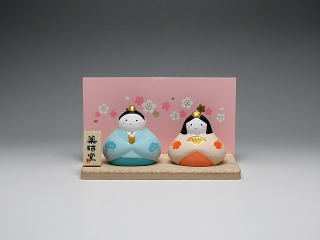 花笑み雛　置物