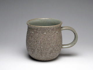 灰釉線紋　マグカップ