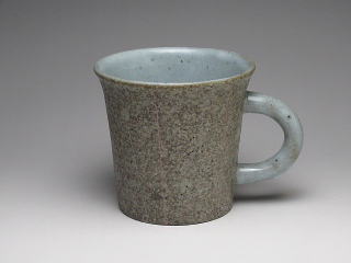 白釉線紋　マグカップ