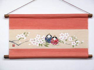 さくら雛　タペストリー