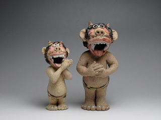 むじゃ鬼　置物