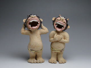 むじゃ鬼　置物