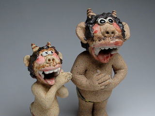 むじゃ鬼　置物