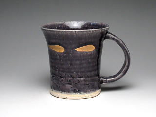 紫釉金彩　マグカップ