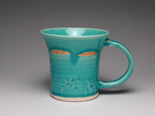 トルコブルー金彩　マグカップ