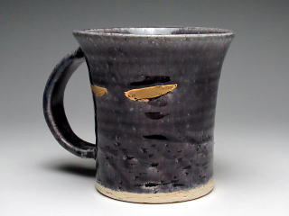 紫釉金彩　マグカップ