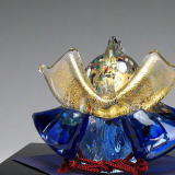 瑠璃兜（青）　置物