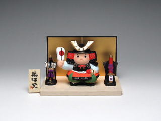 わらべ大将　置物