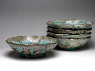 青　花皿（小）