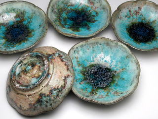 青　花皿（小）