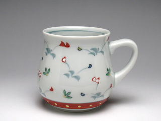 摘み（赤）　マグカップ