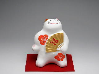 あっぱれ猫　置物